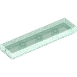 LEGO part 2431 Tile 1 x 4 with Groove in Transparent Blue with Opalescence/ Satin Trans-Light Blue