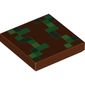 Tile 2 x 2 with Lime/Green/Dark Green Pixels print