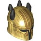 Helmet Mandalorian, Horned with Holes, Black Spikes and Visor, Dark Red Lines print