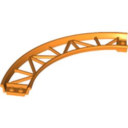 LEGO part 25061 Vehicle Track, Roller Coaster, Curve in Bright Orange/ Orange