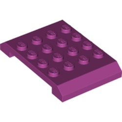 LEGO part 32739 Slope 4 x 6 x 2/3 Double in Bright Reddish Violet/ Magenta