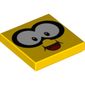 Tile 2 x 2 with Face, Large White Eyes print
