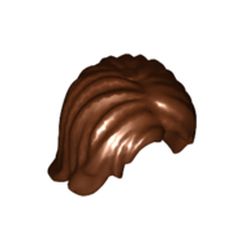 LEGO part MINI WIG NO. 8 in Reddish Brown (6354071|88283)
