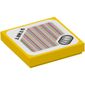 Tile 2 x 2 with 'Start', Three Coins, and Barcode Print (Sticker)