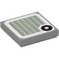 Tile 2 x 2 with Bolt Nut and Barcode Print (Sticker)