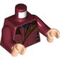 Torso Jacket, Dark Blue Shirt Print, Dark Red Arms, Light Nougat Hands
