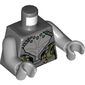Torso Armor, Light Bluish Gray and Olive Green Panels Print, Light Bluish Gray Arms and Hands