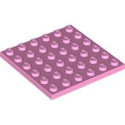 LEGO part 3958 PLATE 6X6 in Light Purple/ Bright Pink