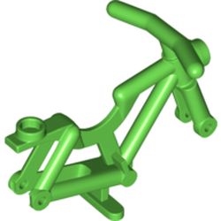 LEGO part 65574 Bicycle Frame - Hollow Stud in Bright Green