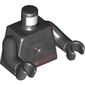 Torso Armor with Chest Control Panel, Red Outlined Belt Print, Black Arms and Hands