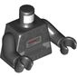 Torso Armor, Dark Trooper, Control Panel with Dark Red Buttons print, Black Arms and Hands