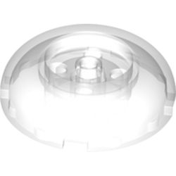 LEGO part 79850 Brick Round 4 x 4 Dome Top with Round 2 x 2 Cutout, 4 Studs in Transparent/ Trans-Clear