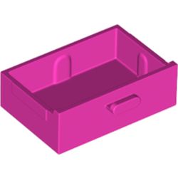 LEGO part 78124 DRAWER in Bright Purple/ Dark Pink
