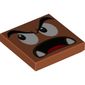 Tile 2 x 2 with Goomba Face Looking Right with Open Mouth Print