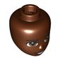 Minidoll Head, Hazel Eyes, Open Mouth print