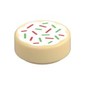 Tile Round 1 x 1 with Christmas Cookie print