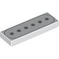 Tile 1 x 3 with Silver Dots, Rectangle print (Guitar Pickup)