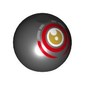 Technic Ball Joint with Yellow Eye and Red Circle Print