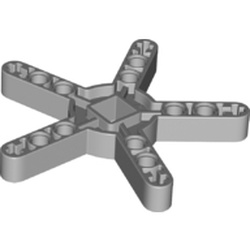 LEGO part 80273 Technic Propeller 5 Blade 9 Stud Diameter with Square Hole in Medium Stone Grey/ Light Bluish Gray