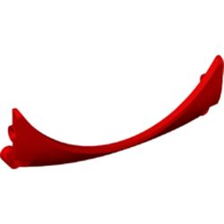 LEGO part 80284 Technic Panel Car Mudguard Arched 13 x 2 x 5, Arched Top, Pointed Bottom in Bright Red/ Red