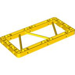 LEGO part 79766 FRAME 7X15 W/ 3.2 SHAFT, NO. 1 in Bright Yellow/ Yellow