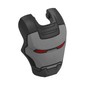Headwear Accessory Visor Top Hinge, Rounded, with Red Eyes Print