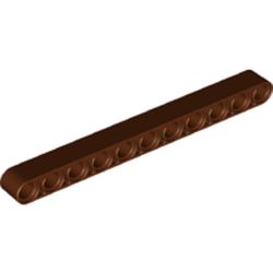 LEGO part 32525 Technic Beam 1 x 11 Thick in Reddish Brown