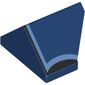 Slope 45° 2 x 1 Double / Inverted with Bottom Stud Holder with Black, Medium Blue Lines print