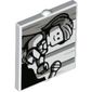 Glass for Window 1 x 2 x 2 Flat with Woman Playing Piano print