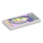 Tile 2 x 4 with Abstract Art (Galidor) print