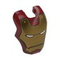 Headwear Accessory Visor Top Hinge, Rounded, with Gold Armor with Rivets Print (Iron Man)