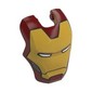 Headwear Accessory Visor Top Hinge, Rounded, with Gold Armor Print (Iron Man)