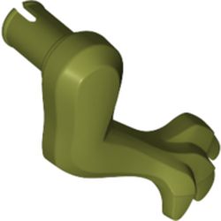 LEGO part 36688 Animal Body Part, Dinosaur, Arm / Leg, Right, Small in Olive Green