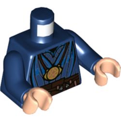 LEGO part 973c05h02pr5807 MINI UPPER PART, NO. 5807 in Earth Blue/ Dark Blue