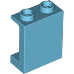 LEGO part 87552 Panel 1 x 2 x 2 [Side Supports / Hollow Studs] in Medium Azure