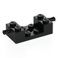 Brick Special 2 x 4 with Wheels Holder, Cross Slit with 2 x 2 Recessed and Hole