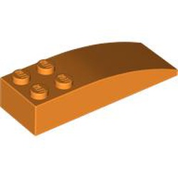 LEGO part BRICK 2 X 6 W. BOW in Bright Orange/ Orange