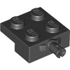 Black Plate Special 2 x 2 with Wheel Holder with Widened Center Pin