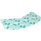 Tent with Dark Turquoise Leaves and Flowers Print