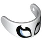 Headwear Accessory Visor For Standard Helmet with Curved Eyes Print