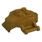 Large Figure Cover 4 x 3 x 2 with Bar, 4 Studs, Ridged