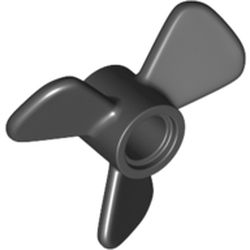 LEGO part 65768 Propeller 3 Blade 3 Diameter with Pin Hole in Black