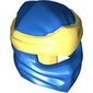 Wrap with Long Back Knot, Bright Light Yellow Band Pattern