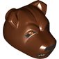 Animal Body Part, Dog Head with One Eye Open Print (Fluffy)