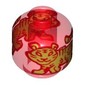 Minifig Head (No Face), Golden Tiger print