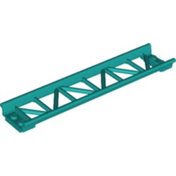LEGO part 25059 Vehicle Track, Roller Coaster Straight 16L in Bright Bluish Green/ Dark Turquoise