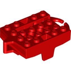 LEGO part 26021 Vehicle Base, Roller Coaster Car 4 x 5 in Bright Red/ Red