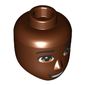 Minidoll Head Male Hazel Eyes, Open Mouth print