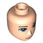 Minidoll Head Male Bright Light Blue Eyes print
