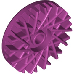 LEGO part 37195 Wheel Cover / Hub Cap 28 Spokes 18mm D. in Bright Reddish Violet/ Magenta